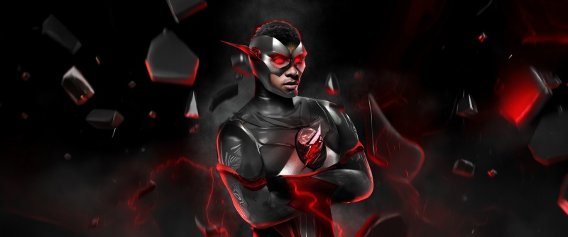 Black Flash, DC Comics, DC Superheroes, Dark background, 5K