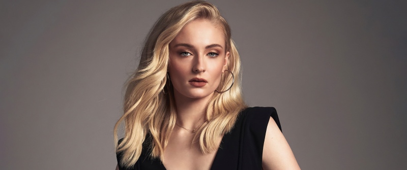 Sophie Turner, Fashion model, 5K, Black dress