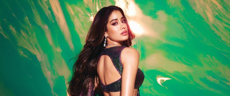 Janhvi Kapoor in Saree, 5K wallpaper