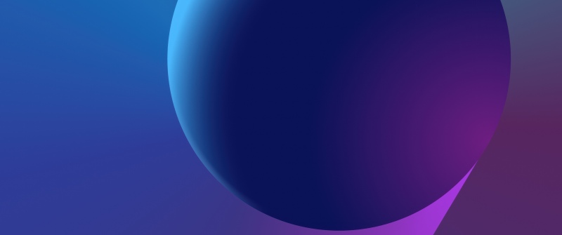 Samsung One UI 9, Stock, Gradient Abstract, Sphere, 5K, Gradient background, Purple gradient