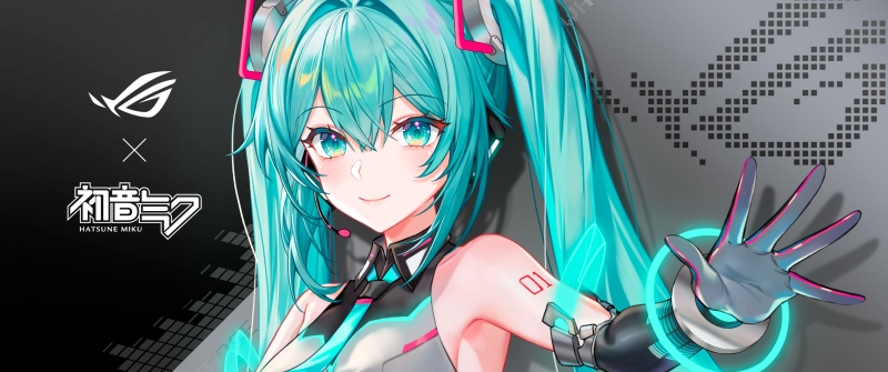 Hatsune Miku, ASUS ROG, Anime girl