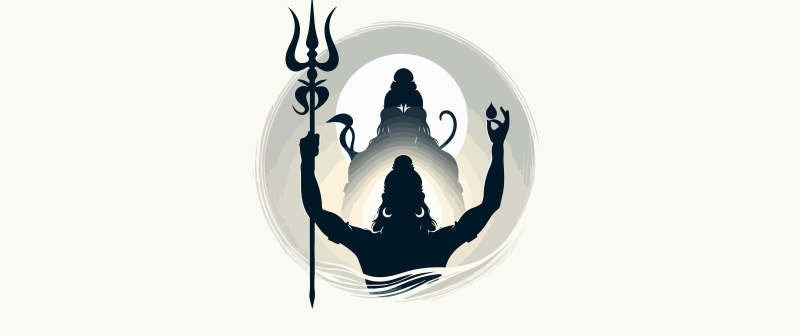 Lord Shiva, Mahadev, Spiritual, Silhouette, Minimalist, Hindu God, 5K, 8K