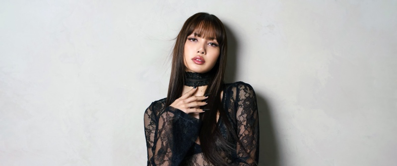Lisa x Kith, Black dress, K-pop idol, 5K, Lisa