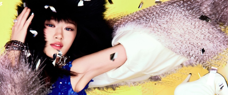 An Yujin - Bangers, IVE (K-pop), 5K, An Yujin, Yellow background