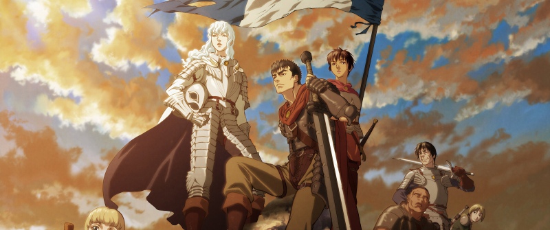Berserk, Character poster, Guts, Casca (Berserk), 5K, Anime series, Griffith (Berserk)