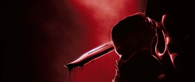 Horror, Ghostface, Scream 7, Bloody knife, Dark red, 5K, 2026 Movies