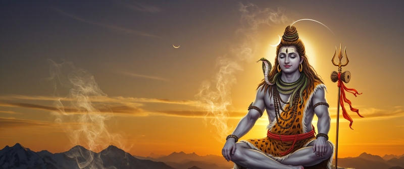 Lord Shiva, Spiritual, Meditation, Hindu God, Sunset, Mahadev