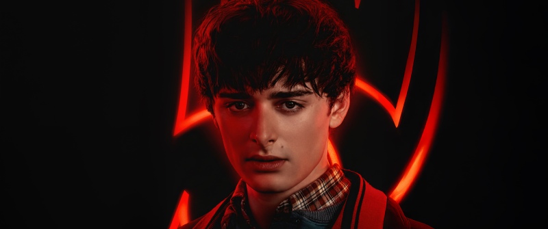 Noah Schnapp, Will Byers, Dark background, Dark red, 5K, Season 5, Stranger Things