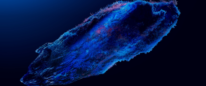 Blue abstract, Organic, Deep Sea, Ethereal, Dark blue, Deep space, Cosmic, Microsoft Design
