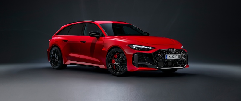 Audi RS 5 Avant, 2026, Red cars, 5K