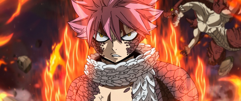 Natsu Dragneel, Fairy Tail, 5K, Fire effect, Dragon Slayer, Wizard