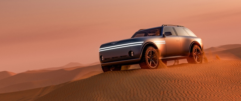 Genesis X Gran Equator Concept, 5K, Desert, Futuristic