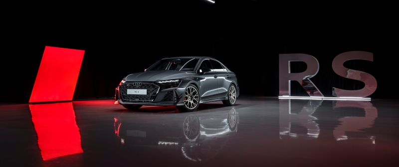Audi RS 3 Sedan, 2026, 5K, 8K, Dark background