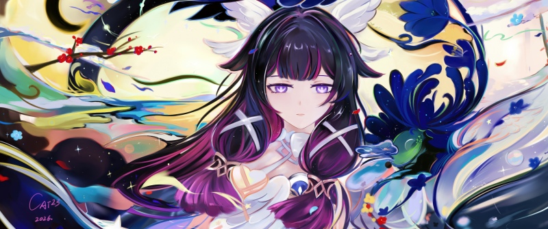 Columbina, Anime girl, Genshin Impact, 5K