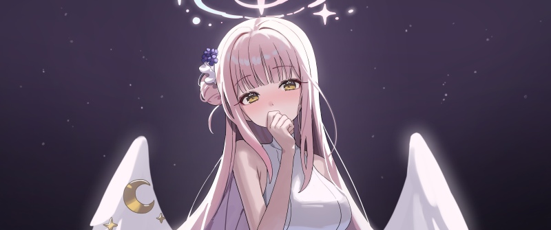 Misono Mika, Blue Archive, 8K, Anime girl, 5K, Purple aesthetic