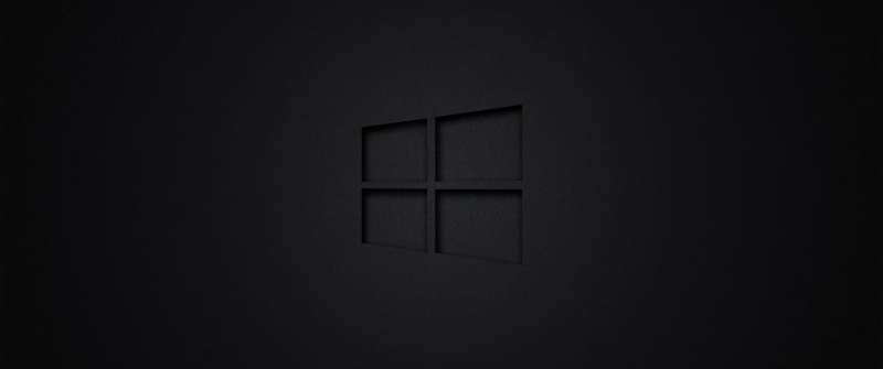 Windows 10, Dark theme, Windows logo, Dark background
