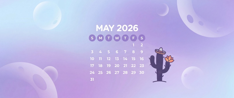 Cinco de Mayo May 2026 Calendar