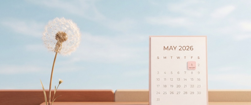 Aesthetic May 2026 Calendar