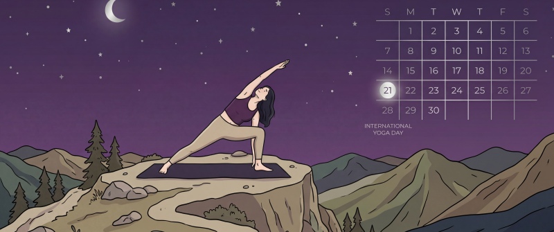June 2026 Yoga Day wallpaper