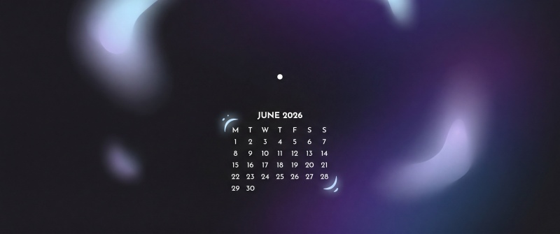 Minimalist June 2026 Calendar