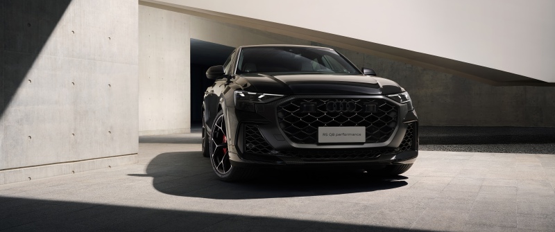 Audi RS Q8 performance, 5K, Luxury SUV, Black cars