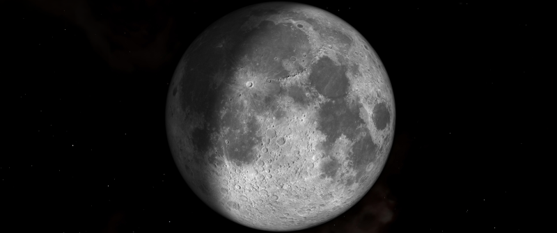 Moon, Dark background, Huawei MatePad Edge, Stock, 5K