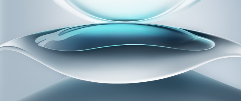 Light blue, Abstract design, Honor MagicBook Pro, Stock, 5K