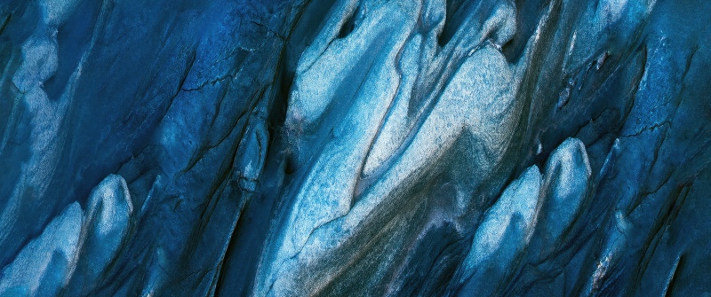 Glacial, Blue abstract, Texture, Honor MagicBook Pro, Stock, 5K