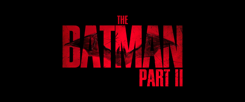 The Batman: Part II (2027), Logo, 5K, Black background, DC Comics, 2027 Movies