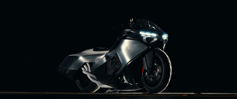 BMW Vision K18, Dark background, 2026, Concept bikes