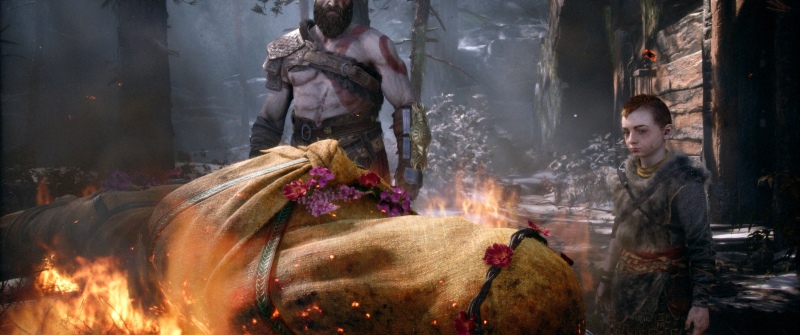 God of War Laufey, Kratos, Atreus