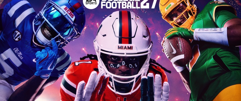 EA SPORTS College Football 27, Key Art, Kewan Lacy, Malachi Toney, Dante Moore, 2026 Games