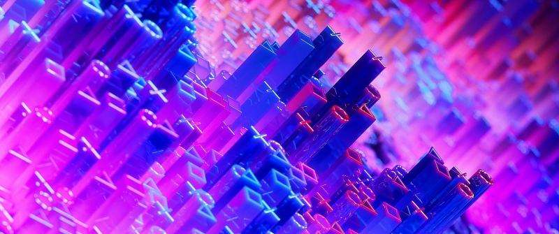 DualSense Gaming Monitor, Stock, 3D Render, PlayStation, Neon, Vibrant