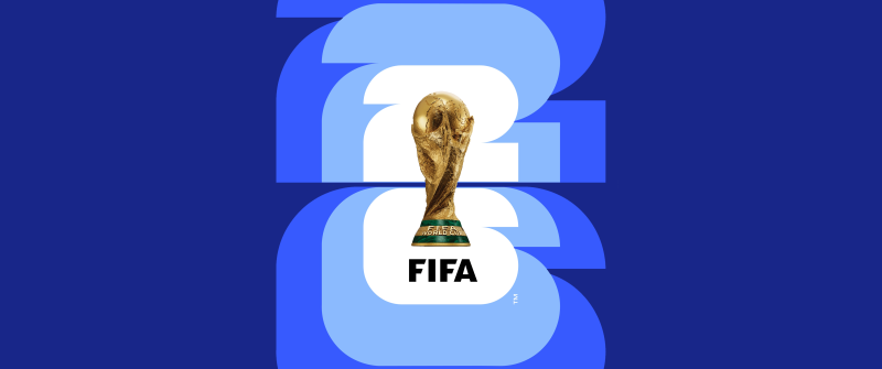 FIFA World Cup 2026, Blue background, 5K