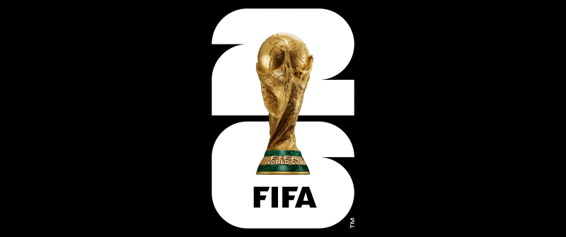 FIFA World Cup 2026 Logo, Black background