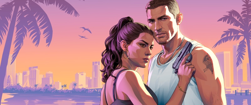 GTA 6, Artwork, Jason (GTA 6), Lucia Caminos, Grand Theft Auto VI