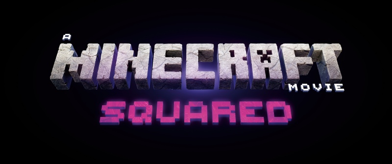 A Minecraft Movie: Squared, Logo, 2027 Movies, Black background, 5K