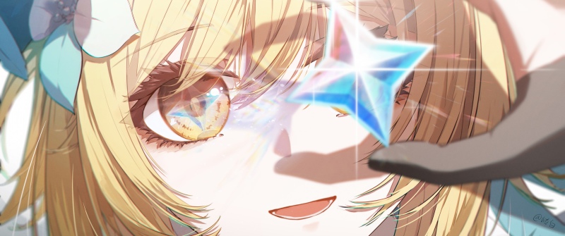 Lumine, Intertwined Fate, Genshin Impact, 5K, Anime girl
