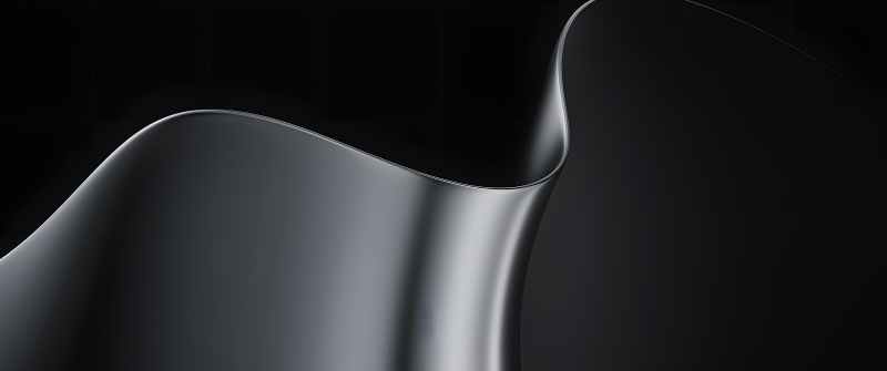 Microsoft Surface, 2026, Stock, 5K, Black background, Abstract Waves, Dark abstract, Sleek, Metallic, Microsoft Surface Pro