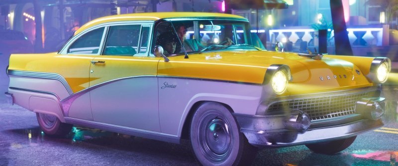 Vintage car, GTA 6, Vice City, Neon Lights, Grand Theft Auto VI, Lucia Caminos, Jason (GTA 6)