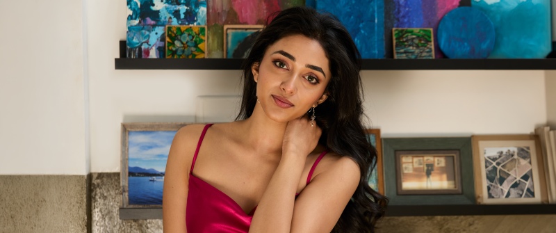 Preity Mukhundhan, Red dress, 5K, Indian actress
