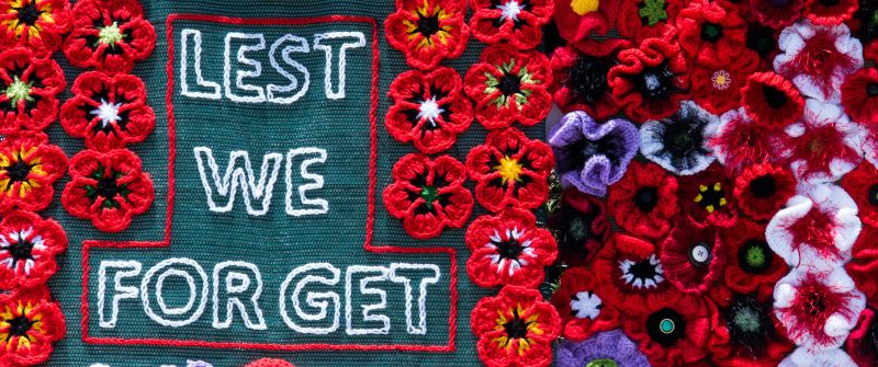 Lest We Forget, Woolen Flowers, Floral designs, Embroidered Flowers, Red poppies, 5K