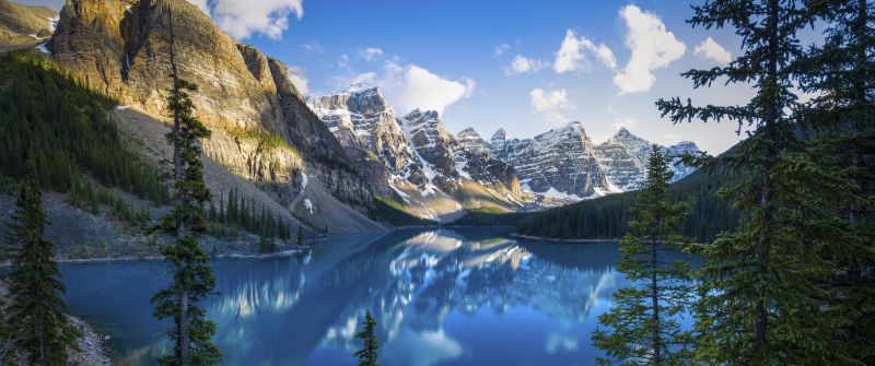 Moraine Lake, Alberta, Banff National Park, Mountains, Daytime, Scenery, Alberta, Canada
