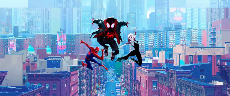 Spider-Man: Into the Spider-Verse, Miles Morales, Spider-Man, Spider-Gwen, Marvel Cinematic Universe, 5K, Spiderman