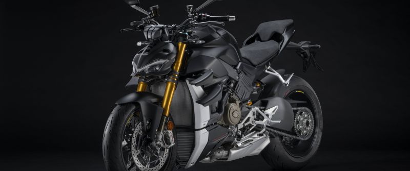 Ducati Streetfighter V4, 8K, Dark Stealth, Dark background, 2021, 5K