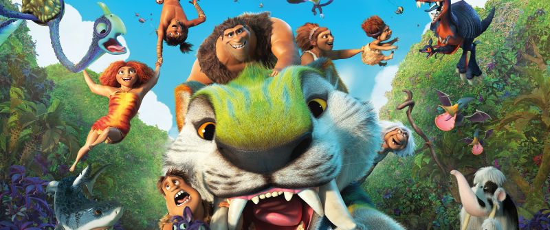 The Croods: A New Age, Animation, The Croods 2, DreamWorks Animation, 2020 Movies, Poster, 5K