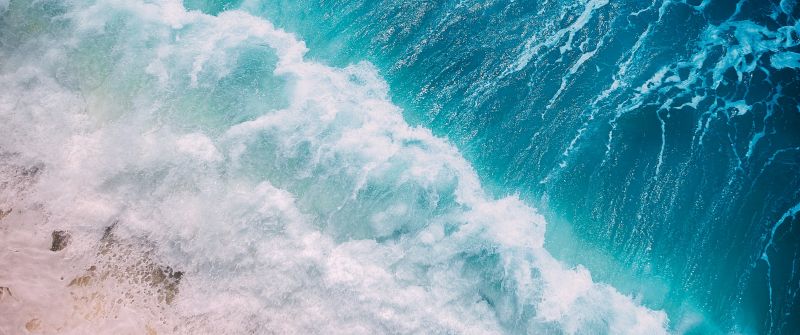 Ocean Waves, Aerial view, Ocean, Water, Drone photo