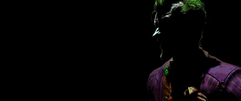 Joker, Batman: Arkham Asylum, Black background, Evil laugh