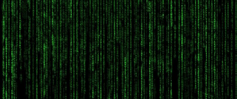Matrix, Program, Falling, Data illustration, Green Code, Black background, Hacker, Random data, Vertical, Hacking
