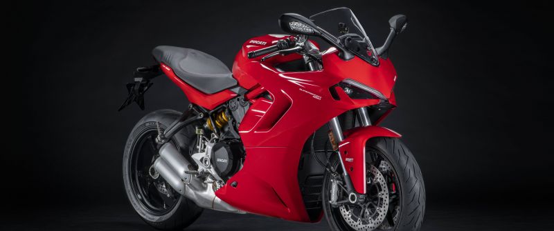 Ducati SuperSport 950, 5K, Sports bikes, Dark background, 2021, 8K